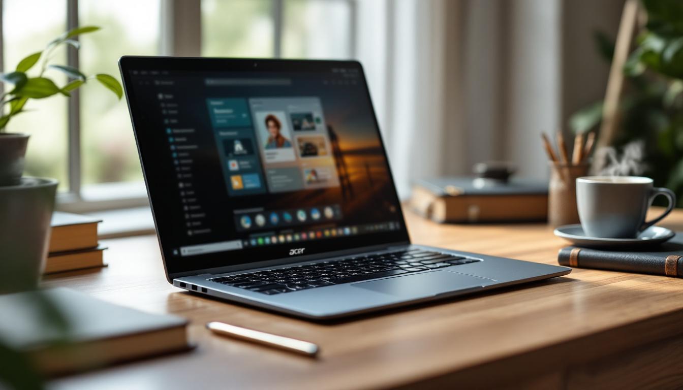 découvrez les caractéristiques techniques de l'ordinateur portable acer 14 pouces, idéal pour les étudiants grâce à sa performance, sa portabilité et son autonomie optimisée.