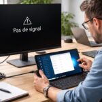 Dépannage : résoudre “pas de signal” quand tablette Windows projette