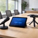 Salle équipée : connecter micro/caméra sur tablette Tactile Microsoft pour hybride
