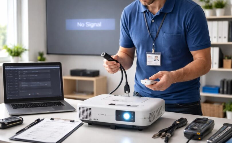 découvrez notre check-list rapide pour résoudre le problème « pas de signal » sur votre vidéoprojecteur epson et retrouvez une image parfaite en quelques étapes simples.