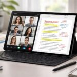Cours à distance : tablette Samsung pour visio + PDF + annotations
