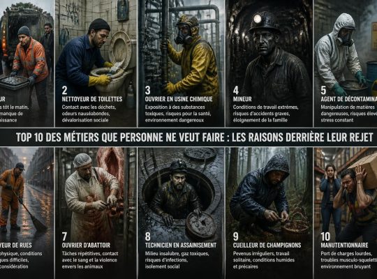 découvrez le top 10 des métiers les plus délaissés et comprenez les raisons qui expliquent leur rejet, entre conditions difficiles, faibles rémunérations et stigmatisation.