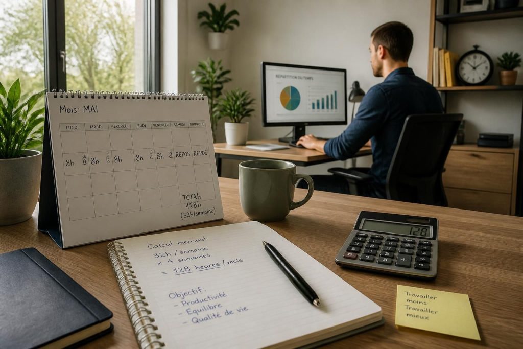 découvrez combien d'heures représentent 32 heures par semaine en un mois, et explorez les impacts de ce temps de travail sur l'organisation et la gestion du temps.